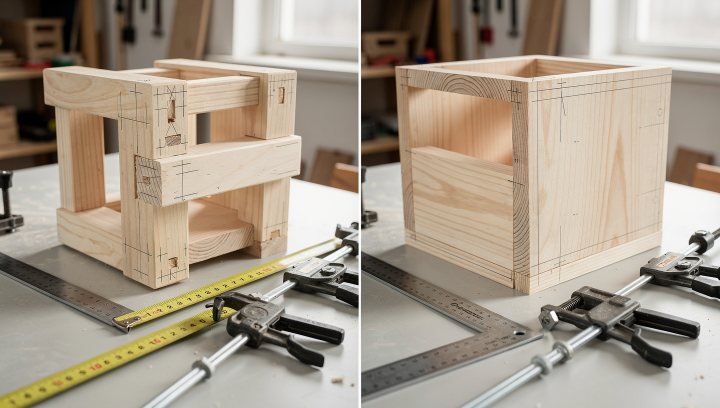Simple woodworking workflow for avoiding common beginner mistakes