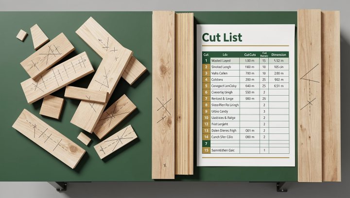 Woodworking mistakes that waste lumber compared with a better cut-planning layout
