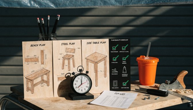 Choosing woodworking plans that save time using a checklist and clear project documents